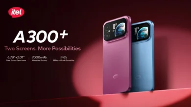 itel A300 Plus launched with a 7,000mAh battery and a rear display